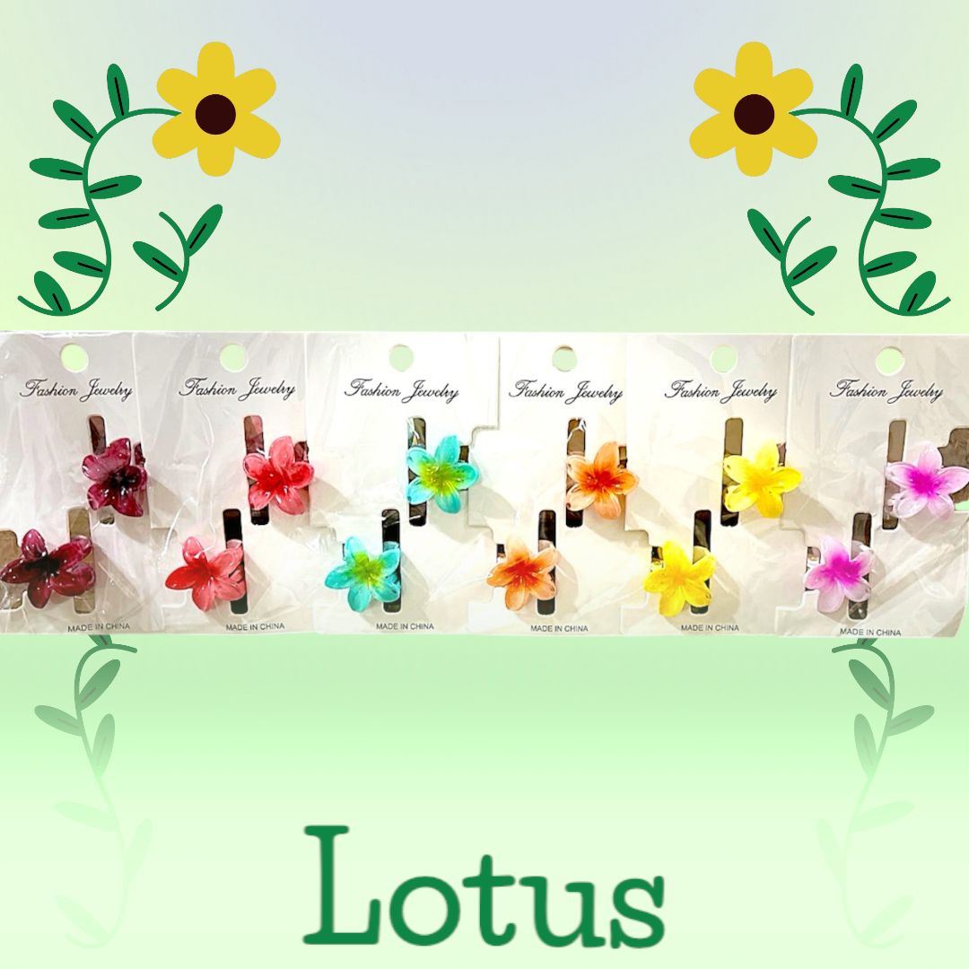 Lotus 6'lı Minik Minyak Minimal Kartlı Toka